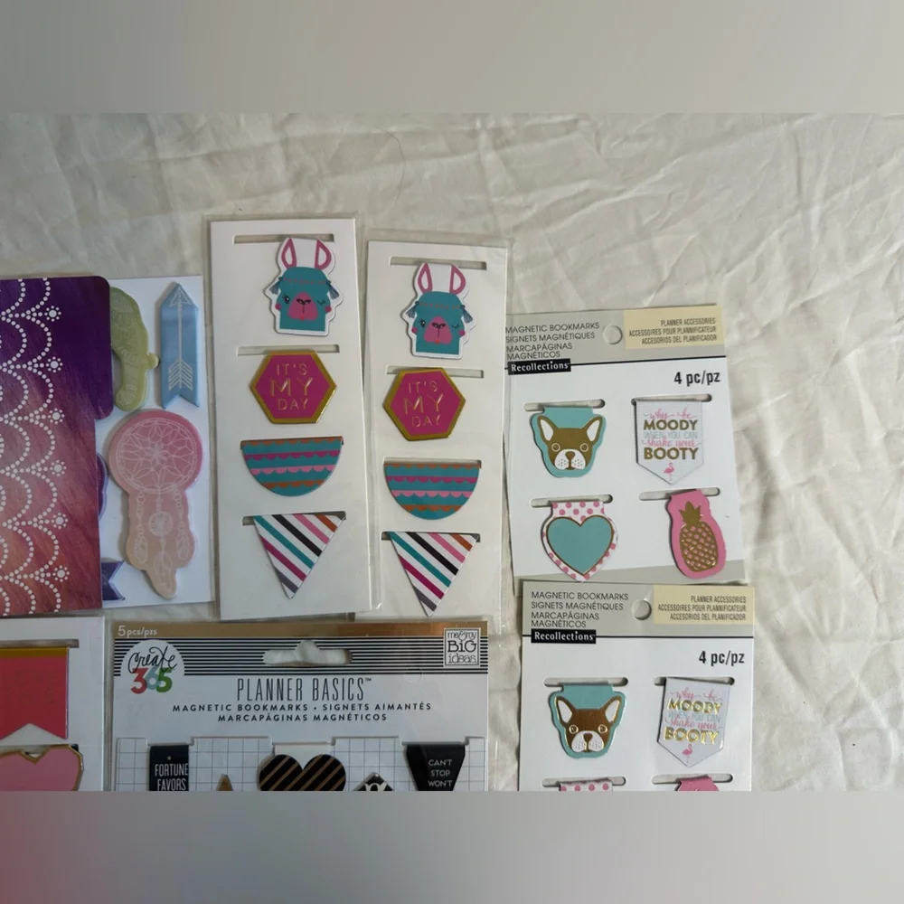 The Happy Planner and Recollections Magnetic Bookmark Planner Accessories